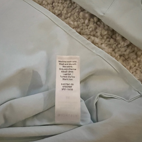 Athleta Mint Green Midtown Button Down Blouse Size 3X - Picture 6 of 8